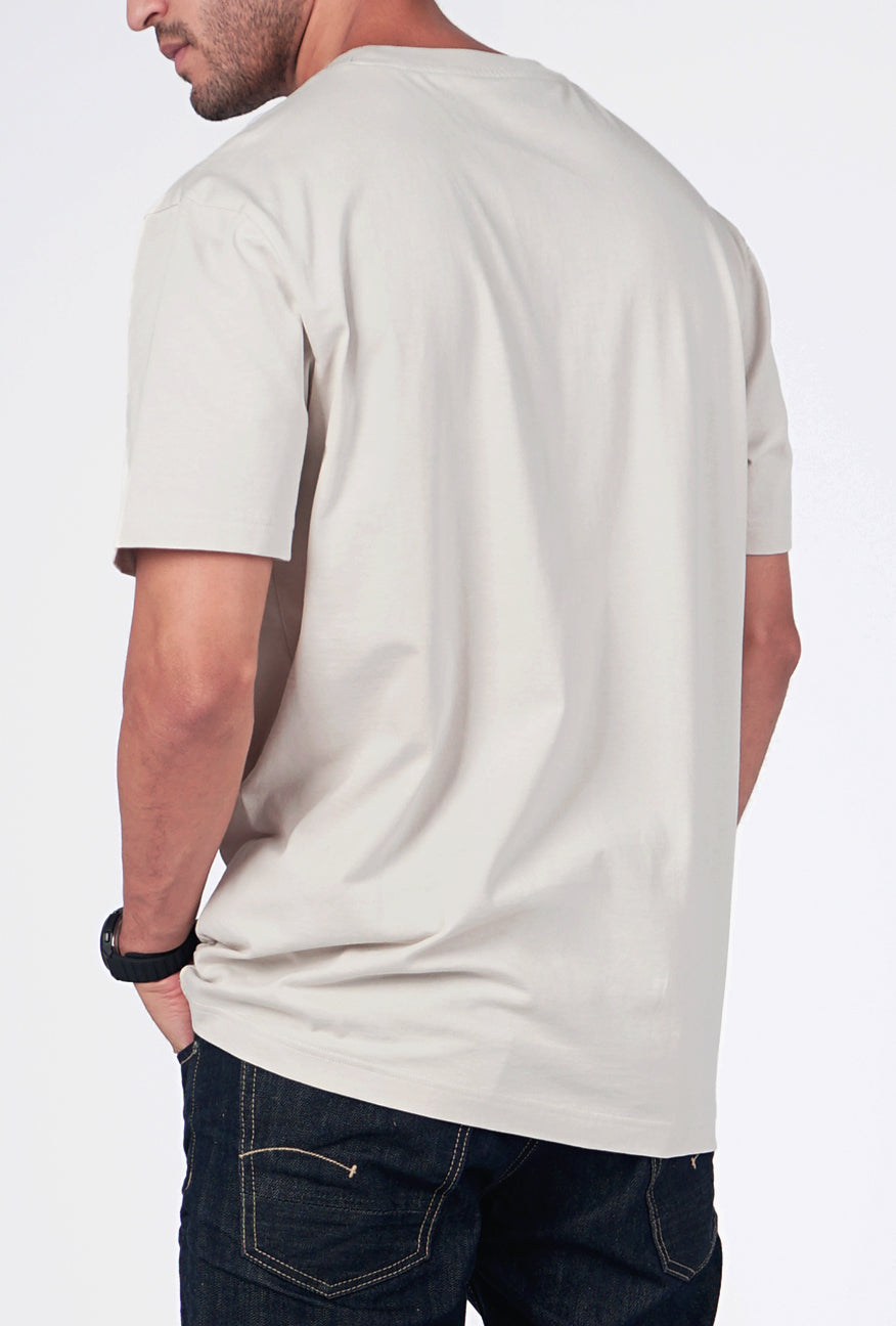T-Shirt Lengan Pendek Regular Zelic Khaki