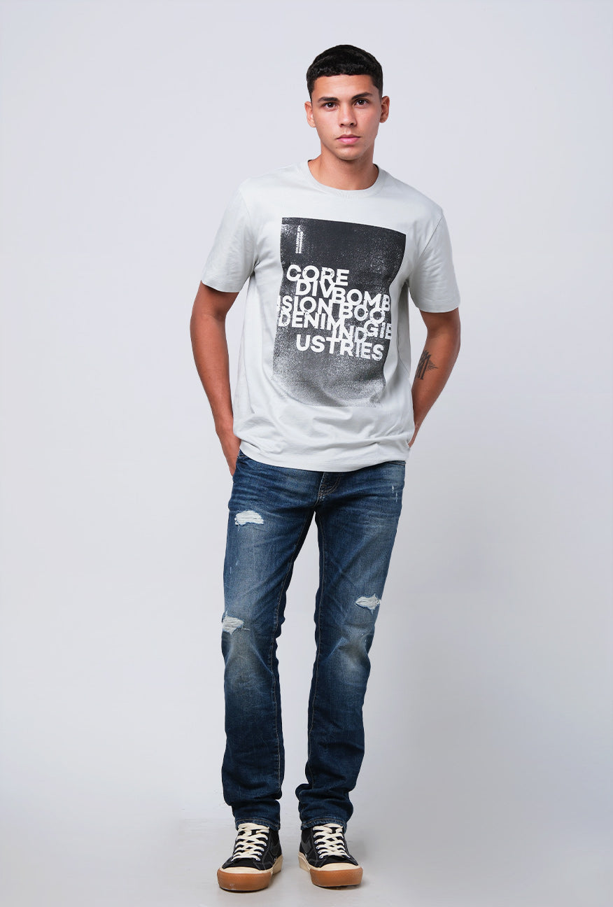 T-Shirt Lengan Pendek Slimfit Flaxary Dusty Mint