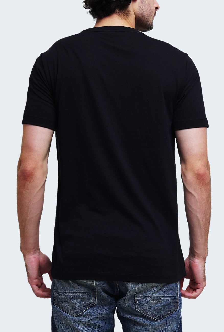 T-Shirt Lengan Pendek Slimfit Humston Black