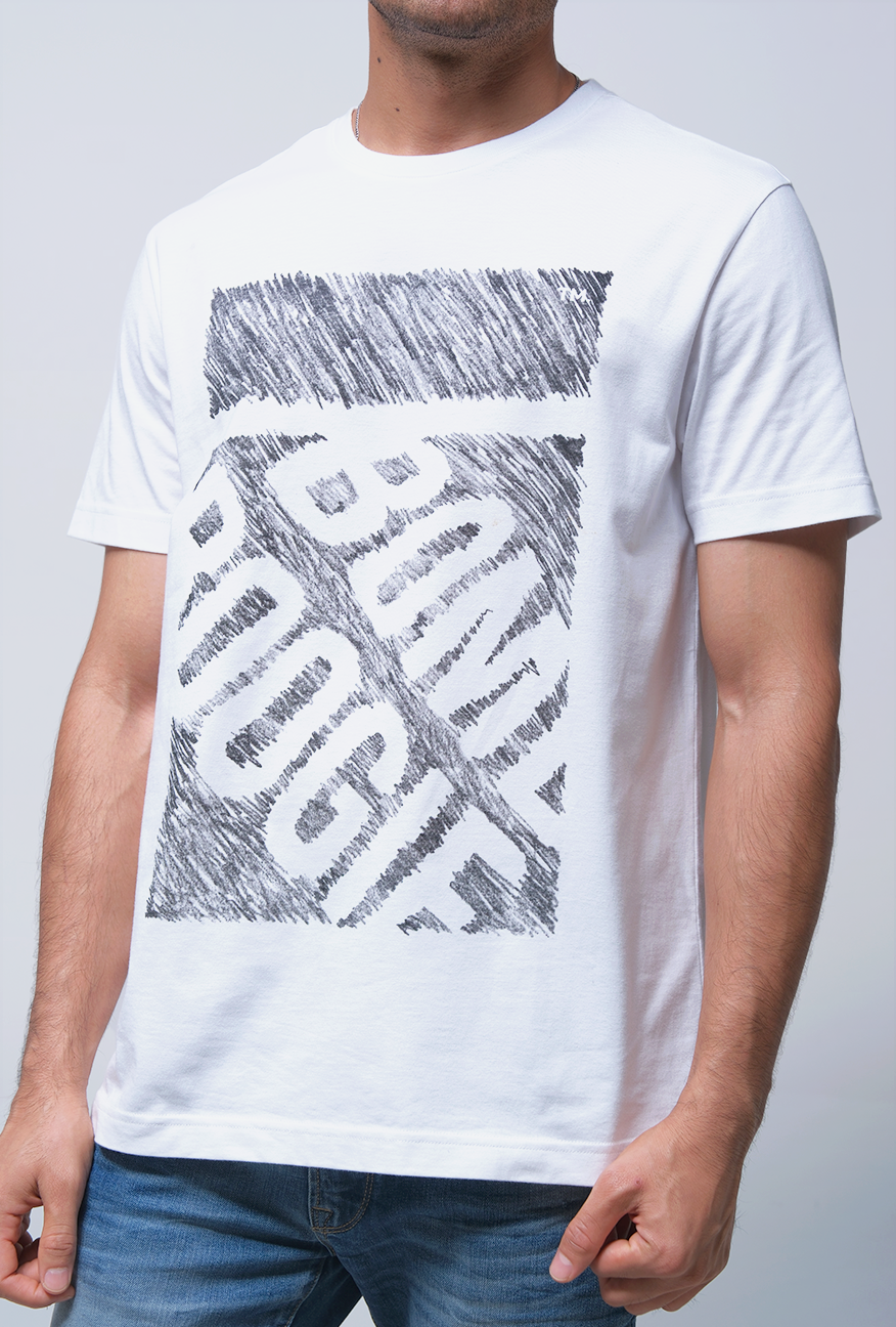 T-Shirt Lengan Pendek Slimfit Varden Offwhite