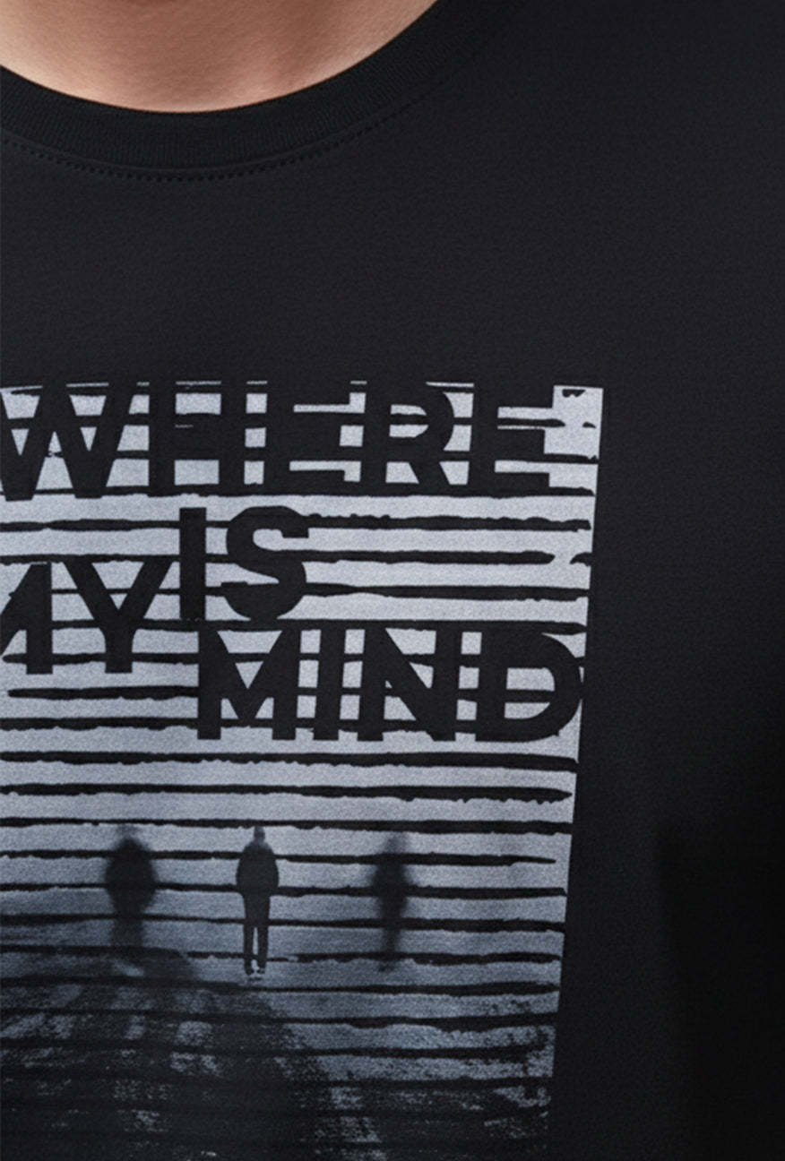 T-Shirt Lengan Pendek Slimfit Howard Black