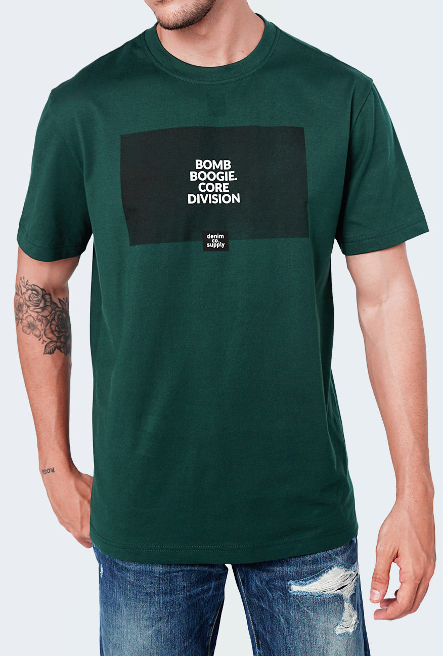 T-Shirt Lengan Pendek Higgs Dark Green Regular