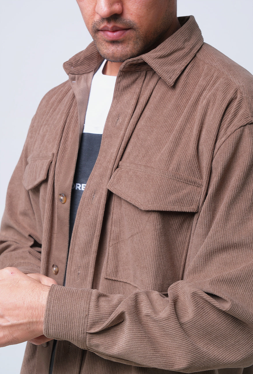 Outer Lengan Panjang Cox Brown