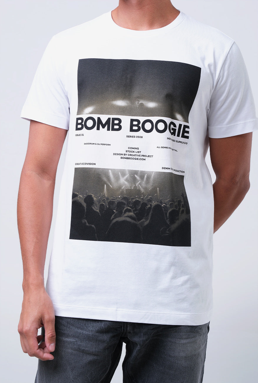 T-Shirt Lengan Pendek Slimfit Winzie Offwhite