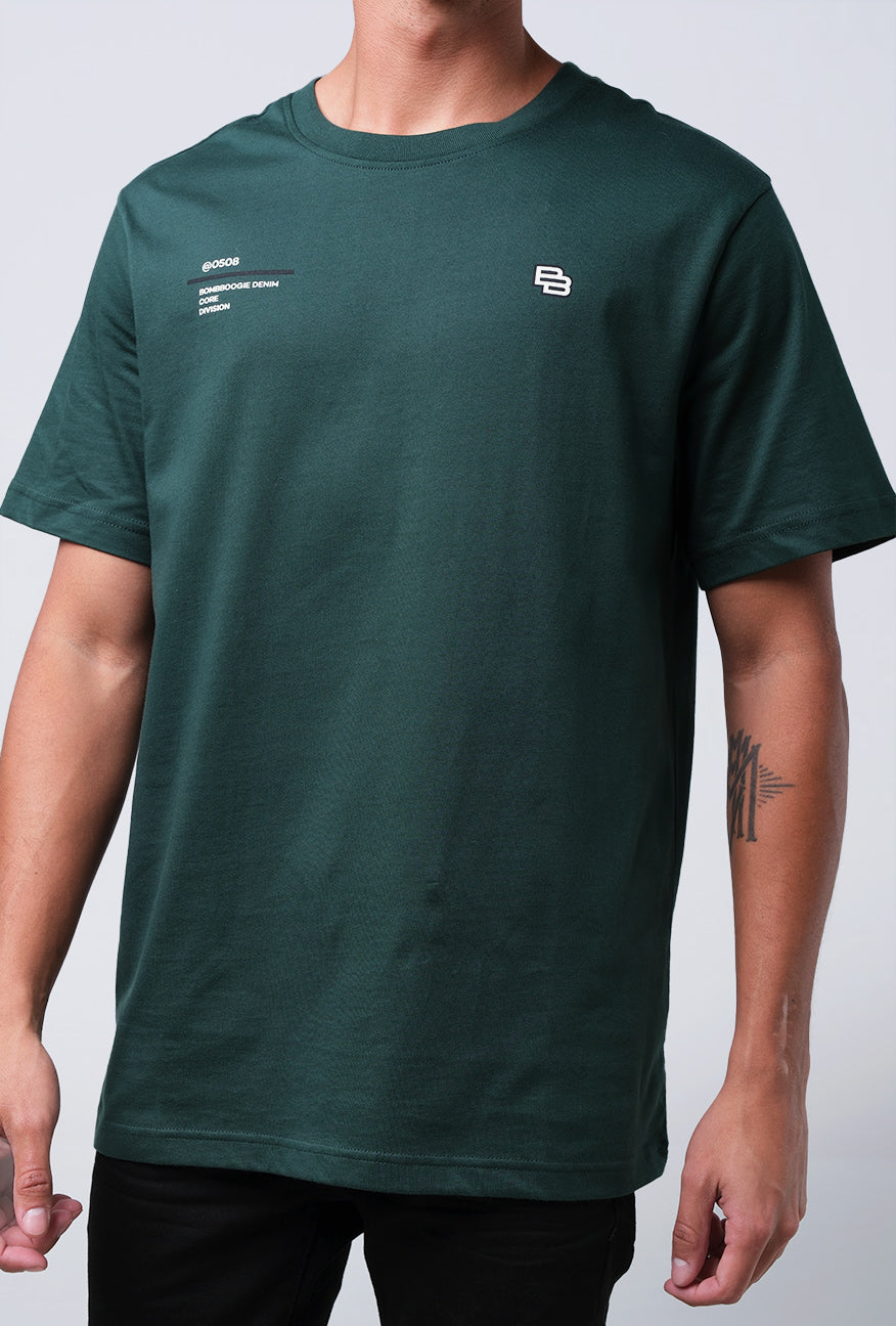 T-Shirt Lengan Pendek Regular Scree Dark Green 2.0