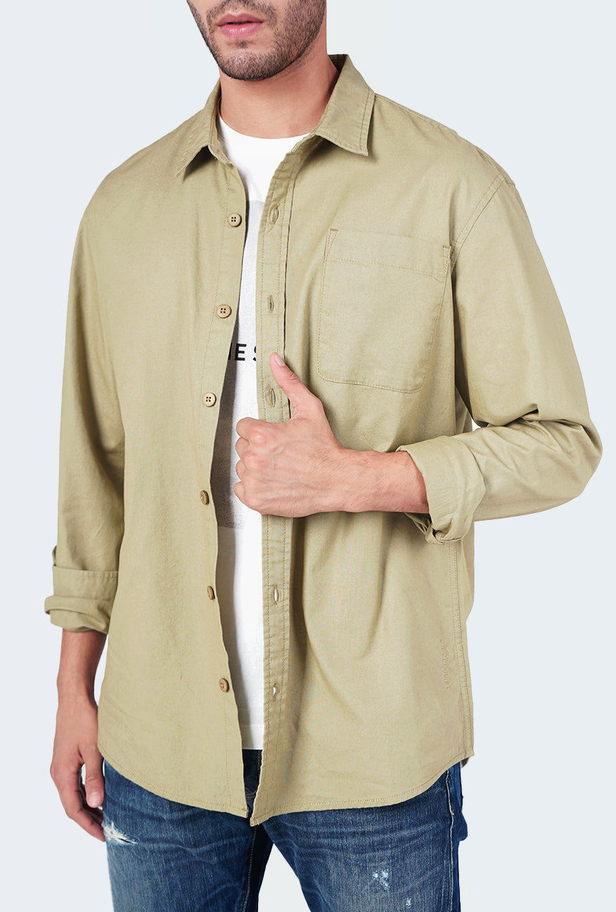 Kemeja Lengan Panjang Regular Shirt Hersey 2.0 Olive