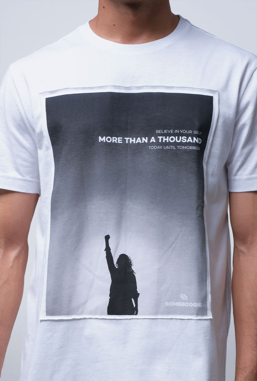 T-Shirt Lengan Pendek Slimfit Resolve Offwhite