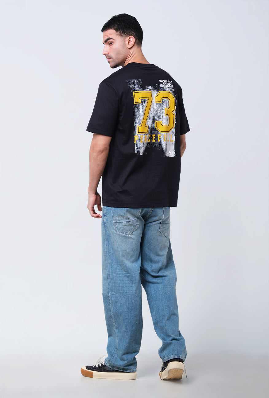 T-Shirt Lengan Pendek Regular Heliot Black