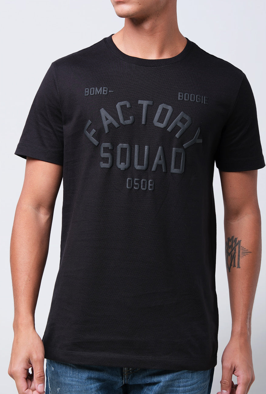 T-Shirt Lengan Pendek Slimfit Rhimo Black