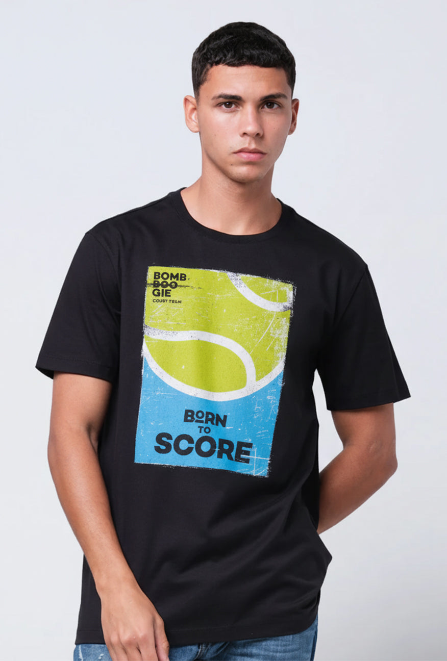 T-Shirt Lengan Pendek Slimfit Dribby Black