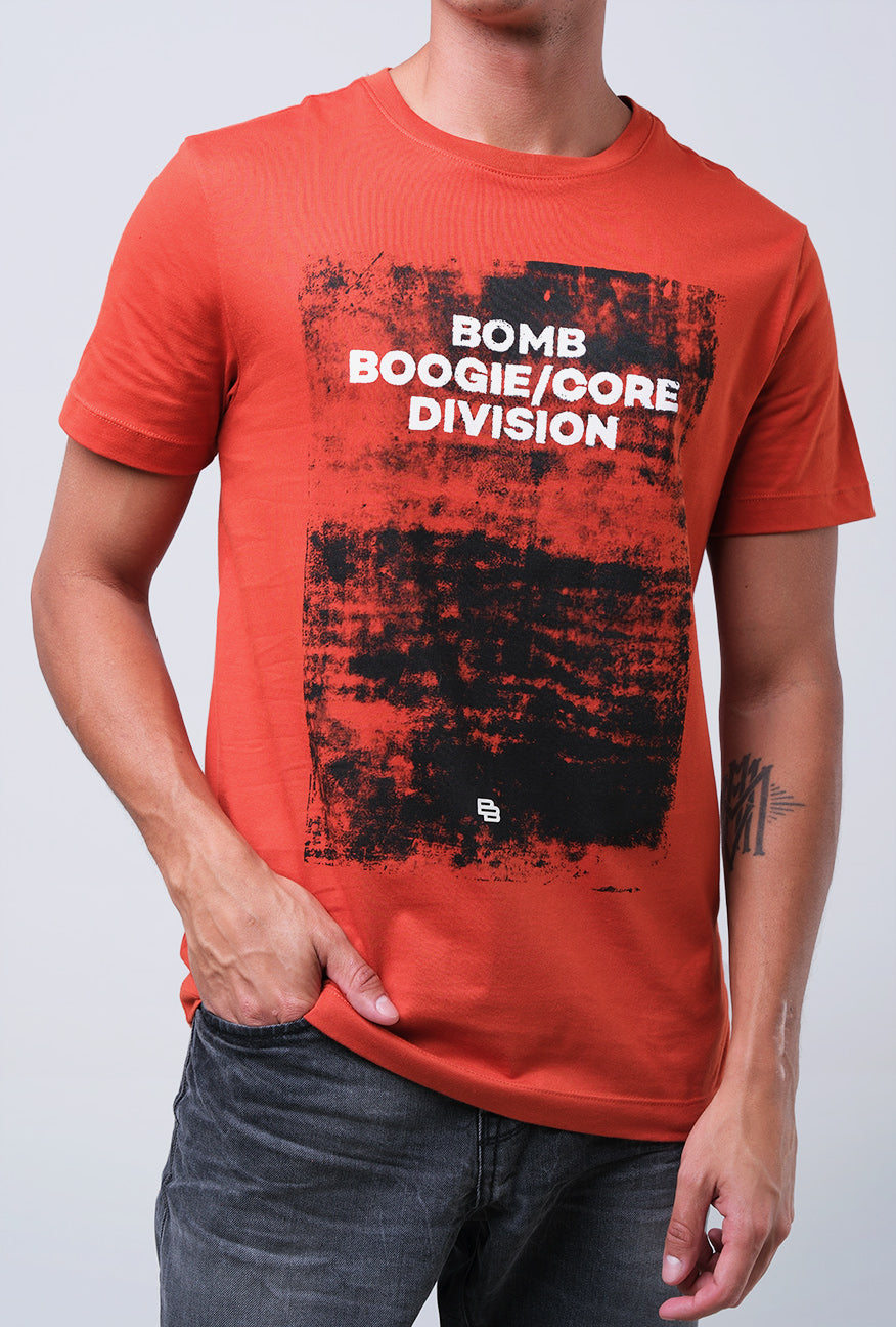 T-Shirt Lengan Pendek Slmift Hereon Dark Orange