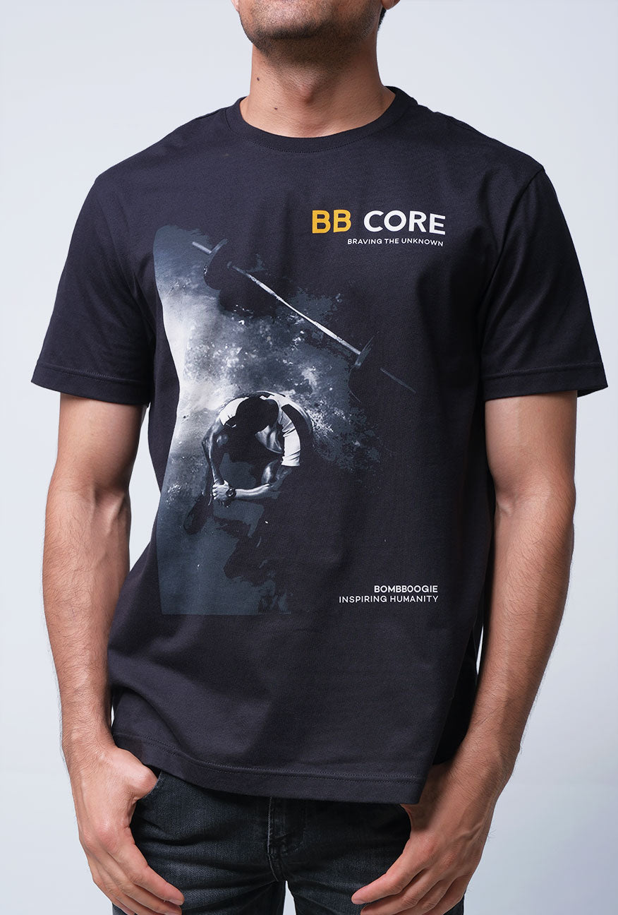 T-Shirt Lengan Pendek Slimfit Primson Black