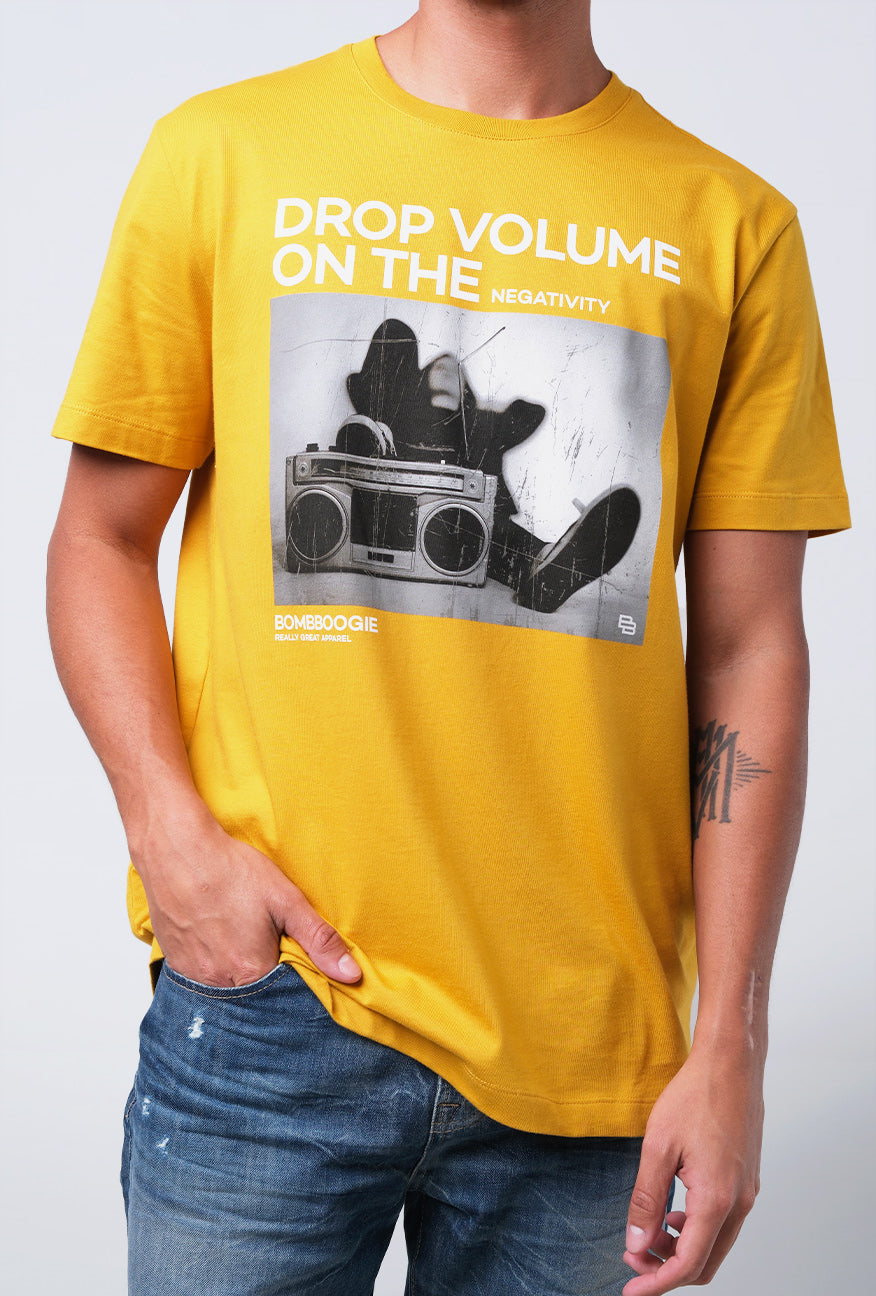 T-Shirt Lengan Pendek Slimfit Roirty Mustard