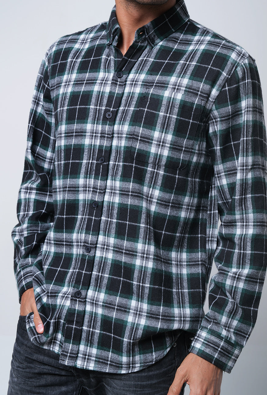 Kemeja Flanel Wincus Green Black