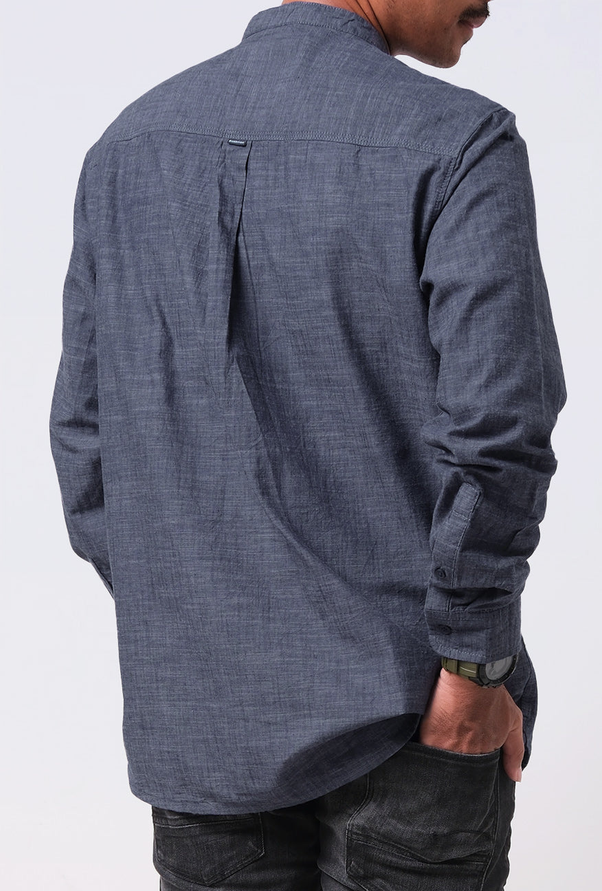 Kemeja Koko Lengan Panjang Regular Winder Navy