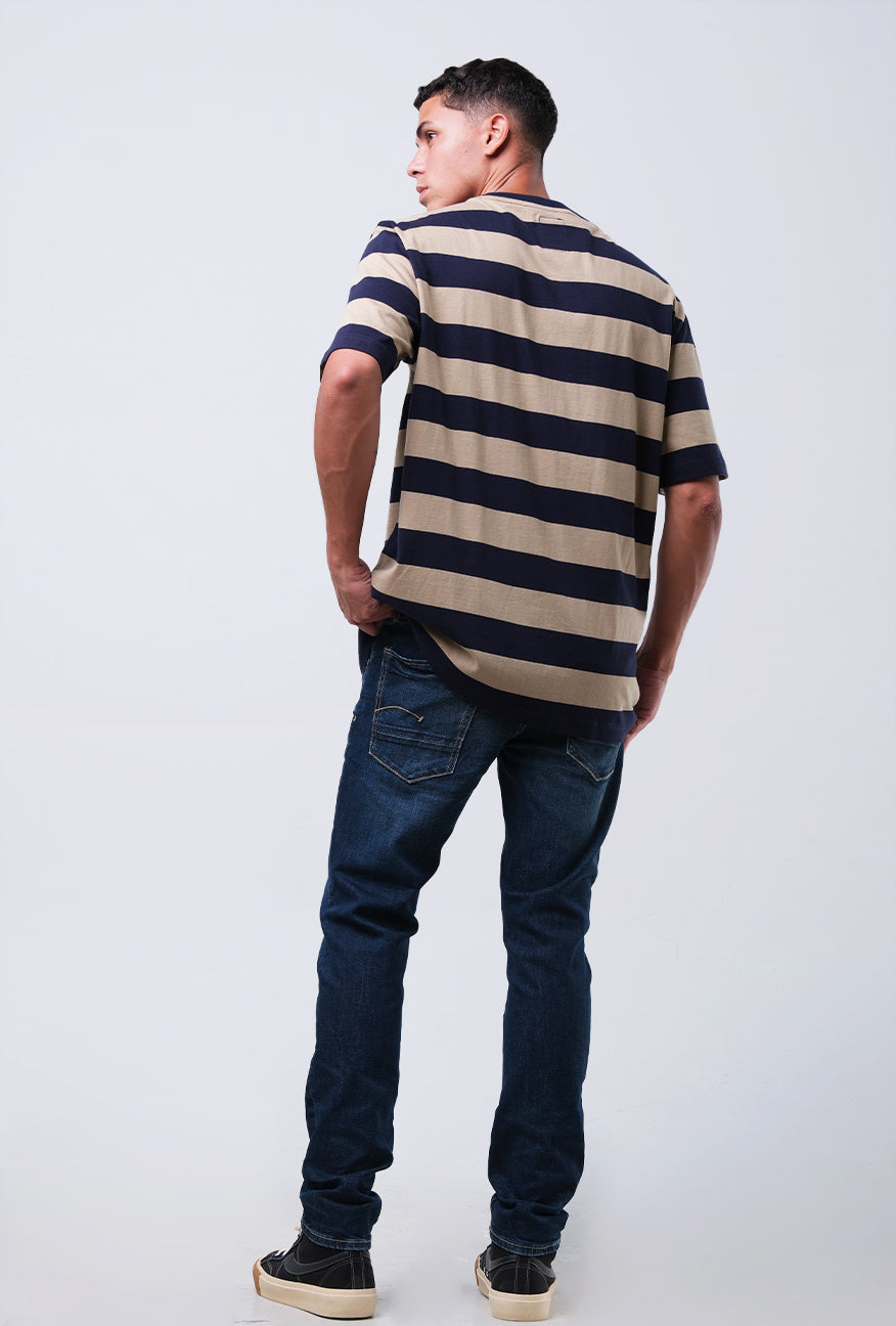 T-Shirt Lengan Pendek Regular Hermo Khaki Navy Regular 2.0