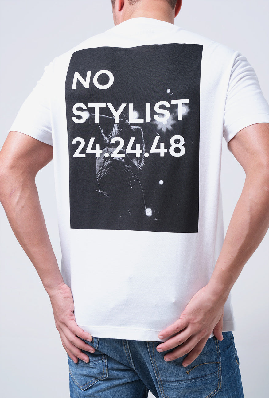 T-Shirt Lengan Pendek Slimfit Zenish Offwhite