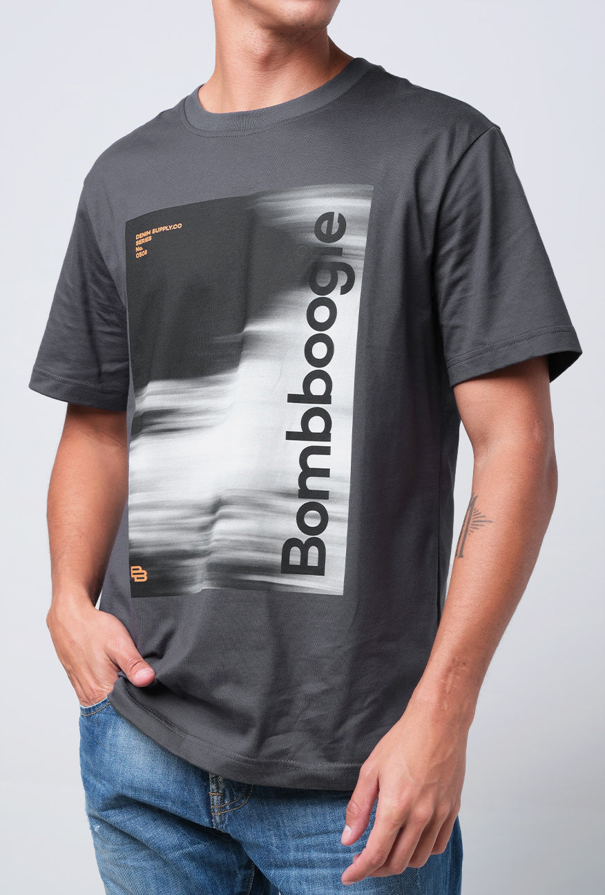 T-Shirt Lengan Pendek Regular Greivo Dark Grey 2.0