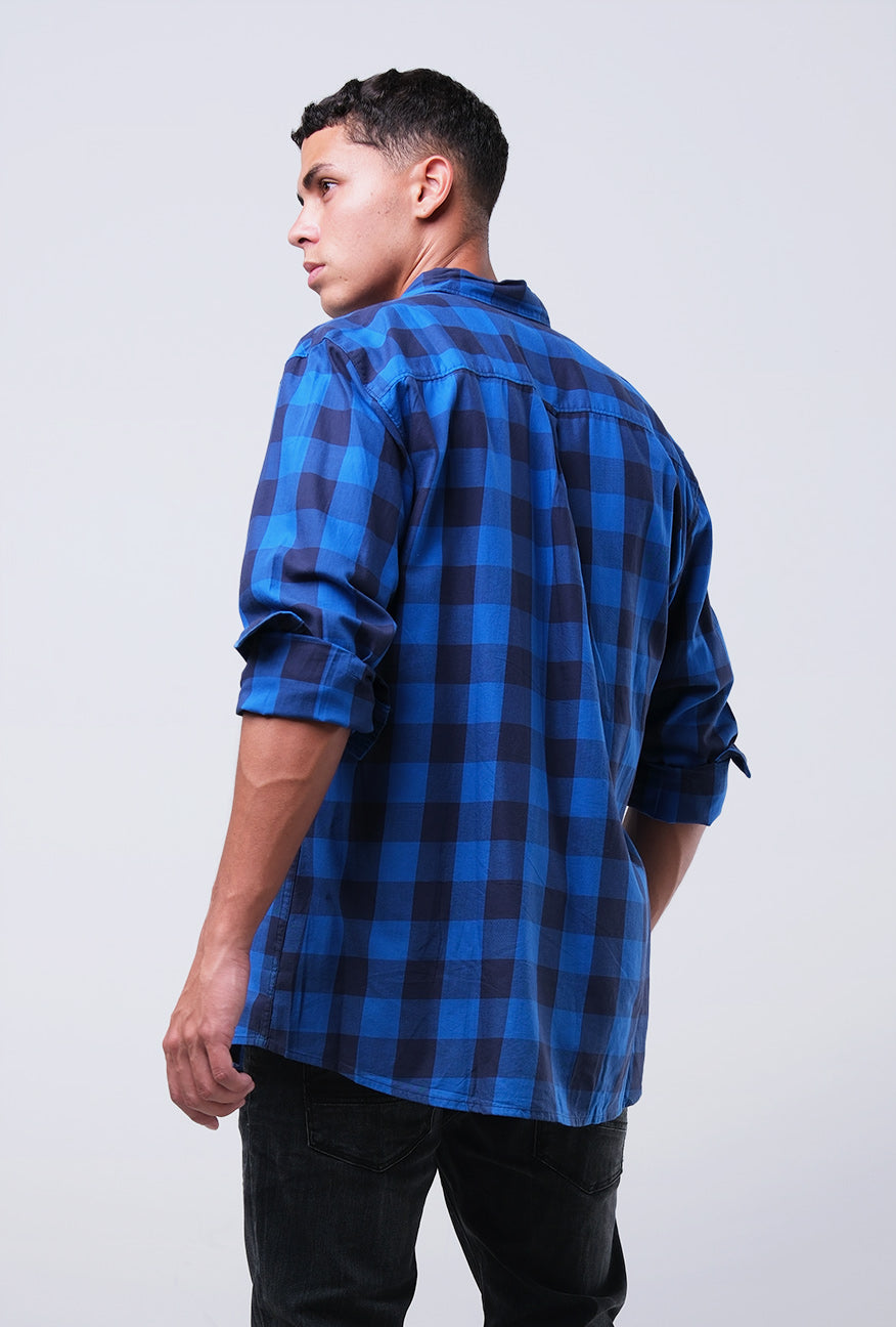 Kemeja Lengan Panjang Regular Hunter Long Navy Blue