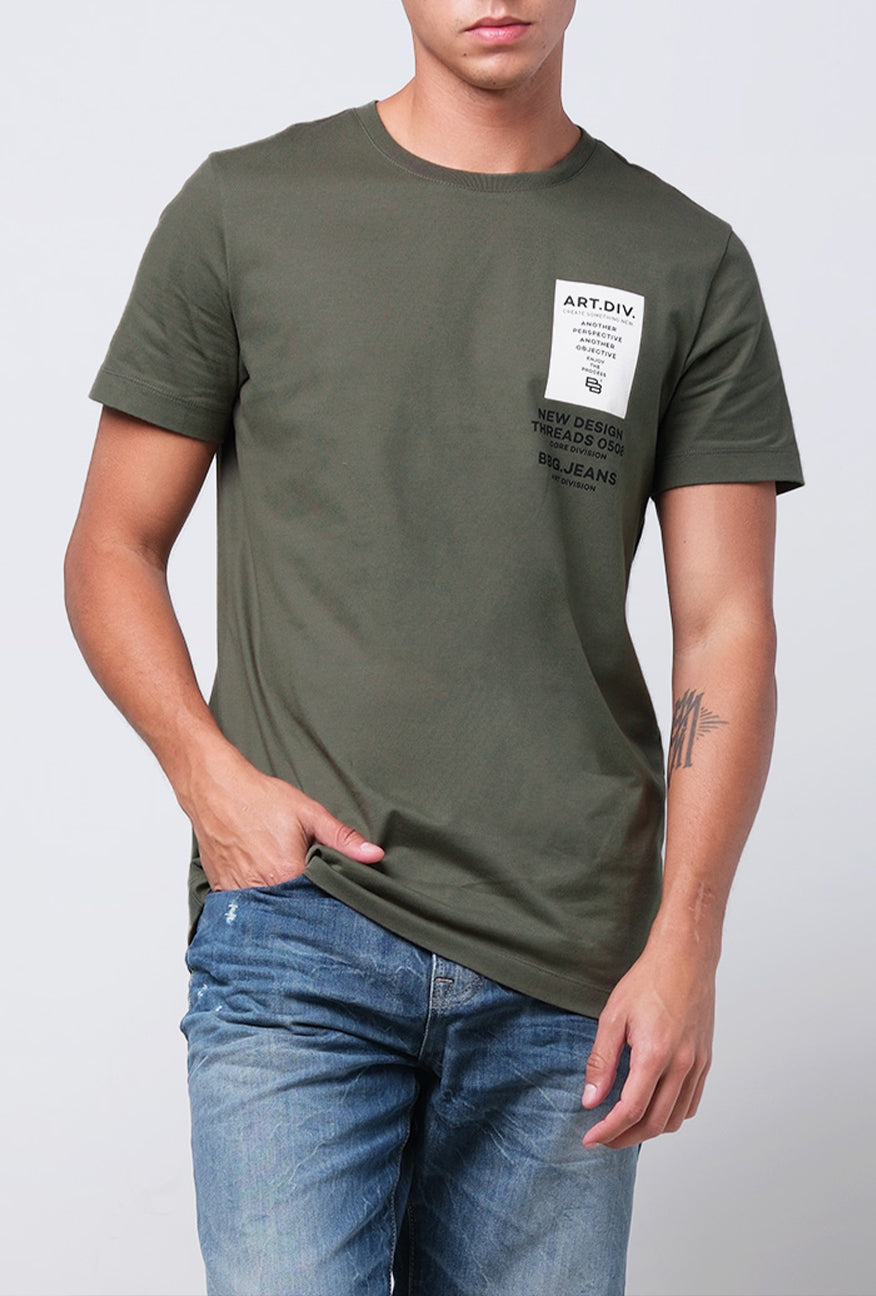 T-Shirt Lengan Pendek Slimfit Batler Green
