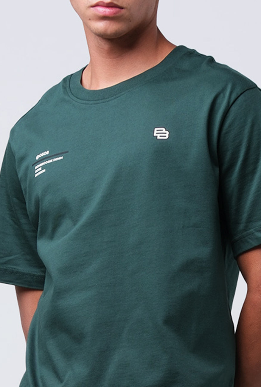 T-Shirt Lengan Pendek Regular Scree Dark Green 2.0
