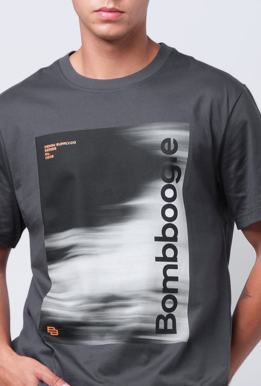 T-Shirt Lengan Pendek Regular Greivo Dark Grey 2.0