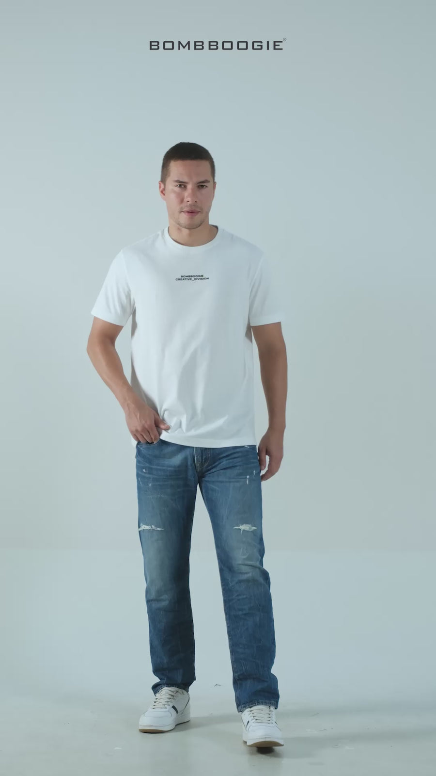 T-Shirt Lengan Pendek Slimfit Zenish Offwhite