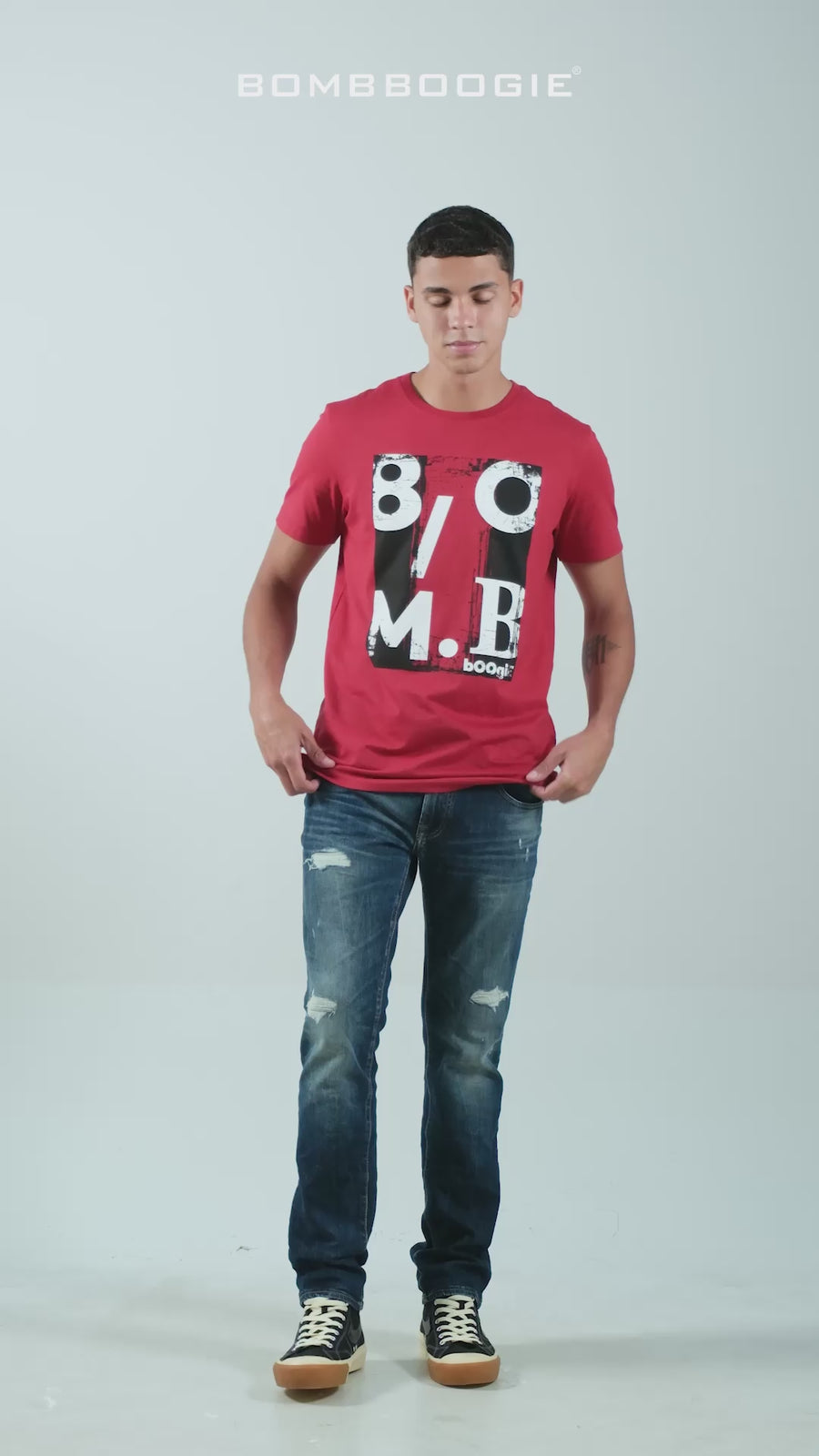 T-Shirt Lengan Pendek Slimfit Wilmer Red