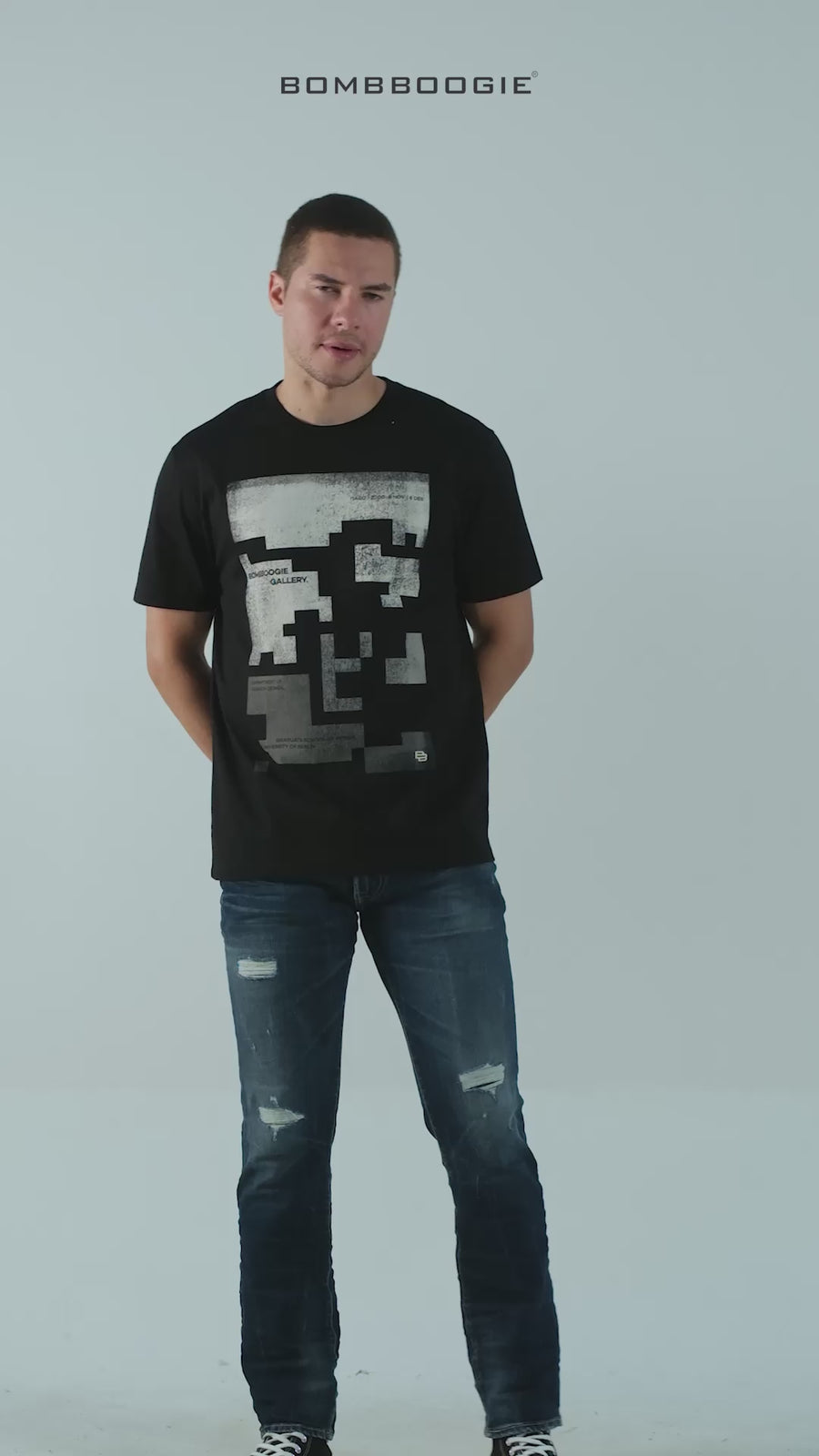 T-Shirt Lengan Pendek Slimfit Richmit Black