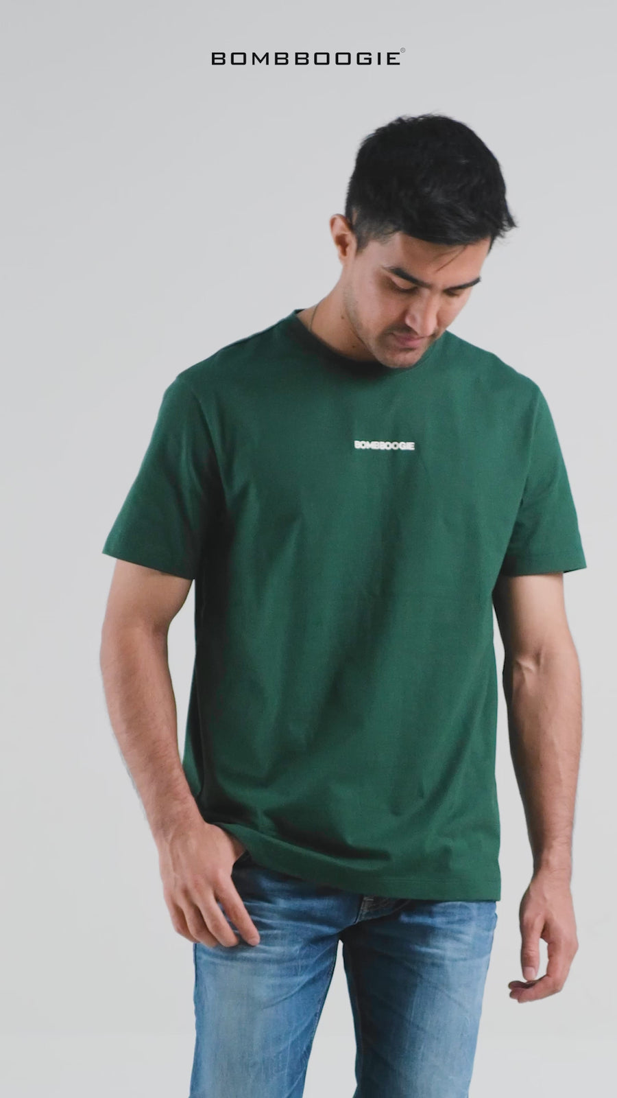 T-Shirt Lengan Pendek Slimfit Prevail Dark Green