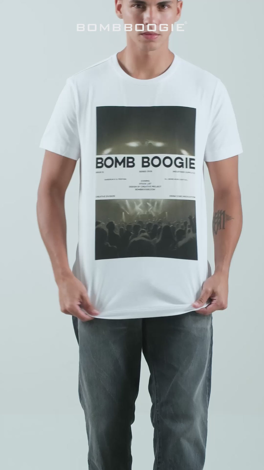 T-Shirt Lengan Pendek Slimfit Winzie Offwhite