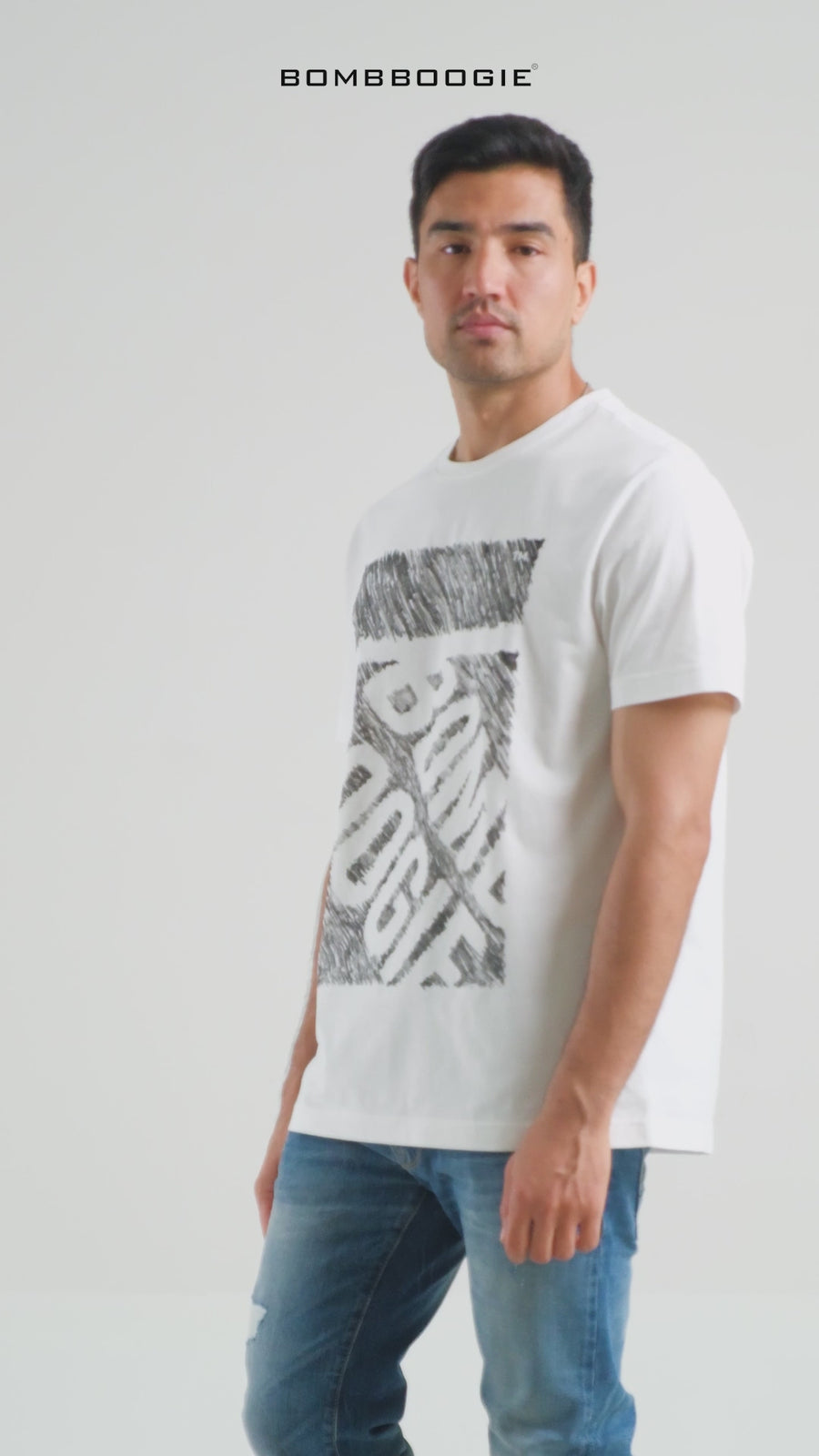 T-Shirt Lengan Pendek Slimfit Varden Offwhite