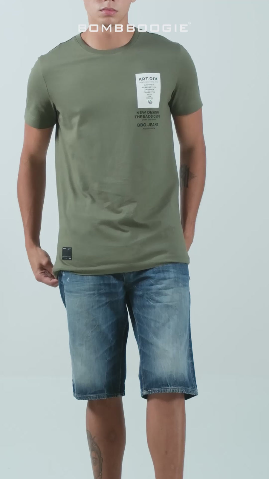T-Shirt Lengan Pendek Slimfit Batler Green