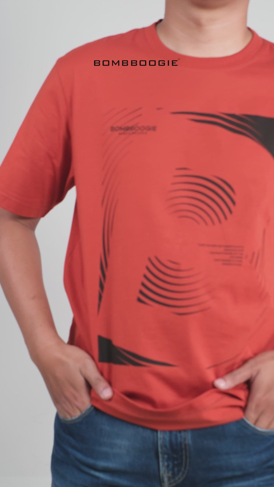 T-Shirt Lengan Pendek Regular Cortiz Dark Orange 2.0