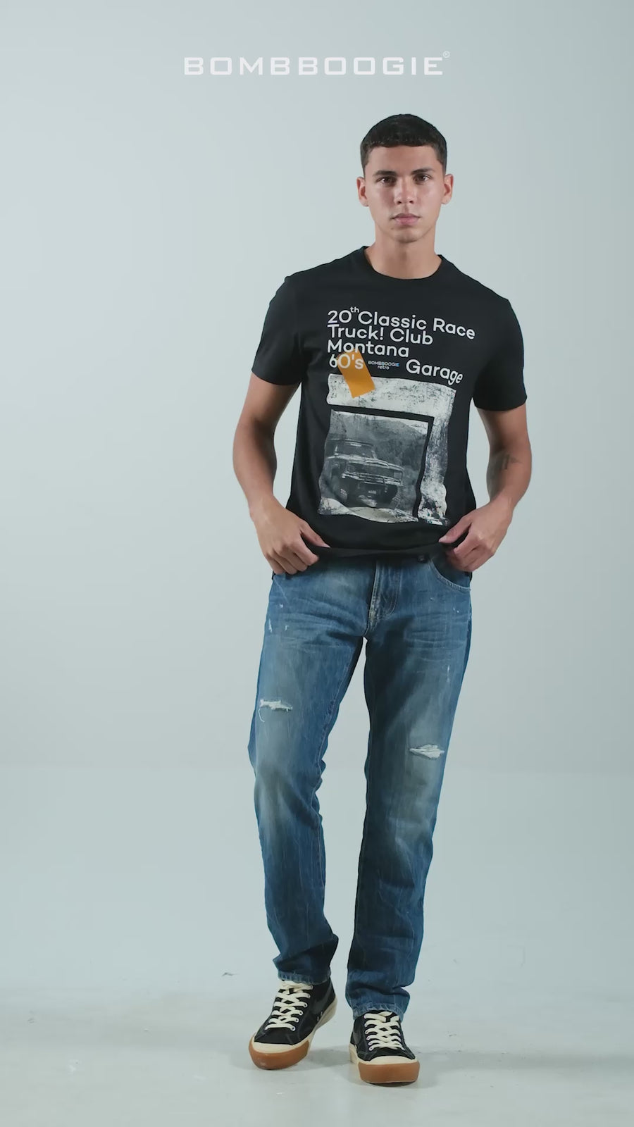 T-Shirt Lengan Pendek Slimfit Montana Black