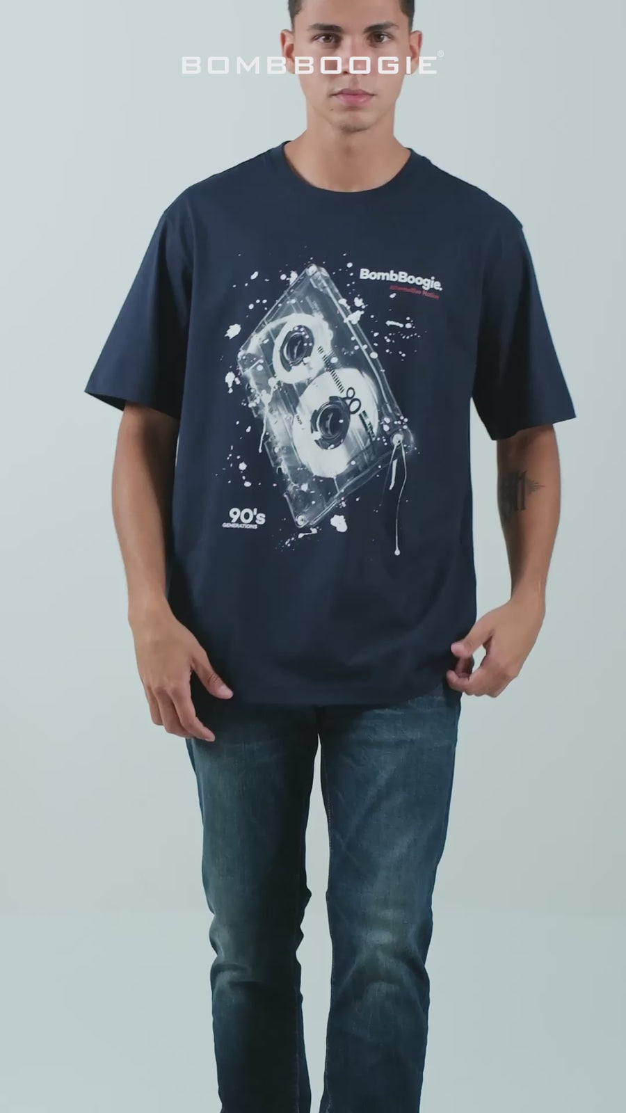 T-Shirt Lengan Pendek Regular Valero Dark Navy 2.0