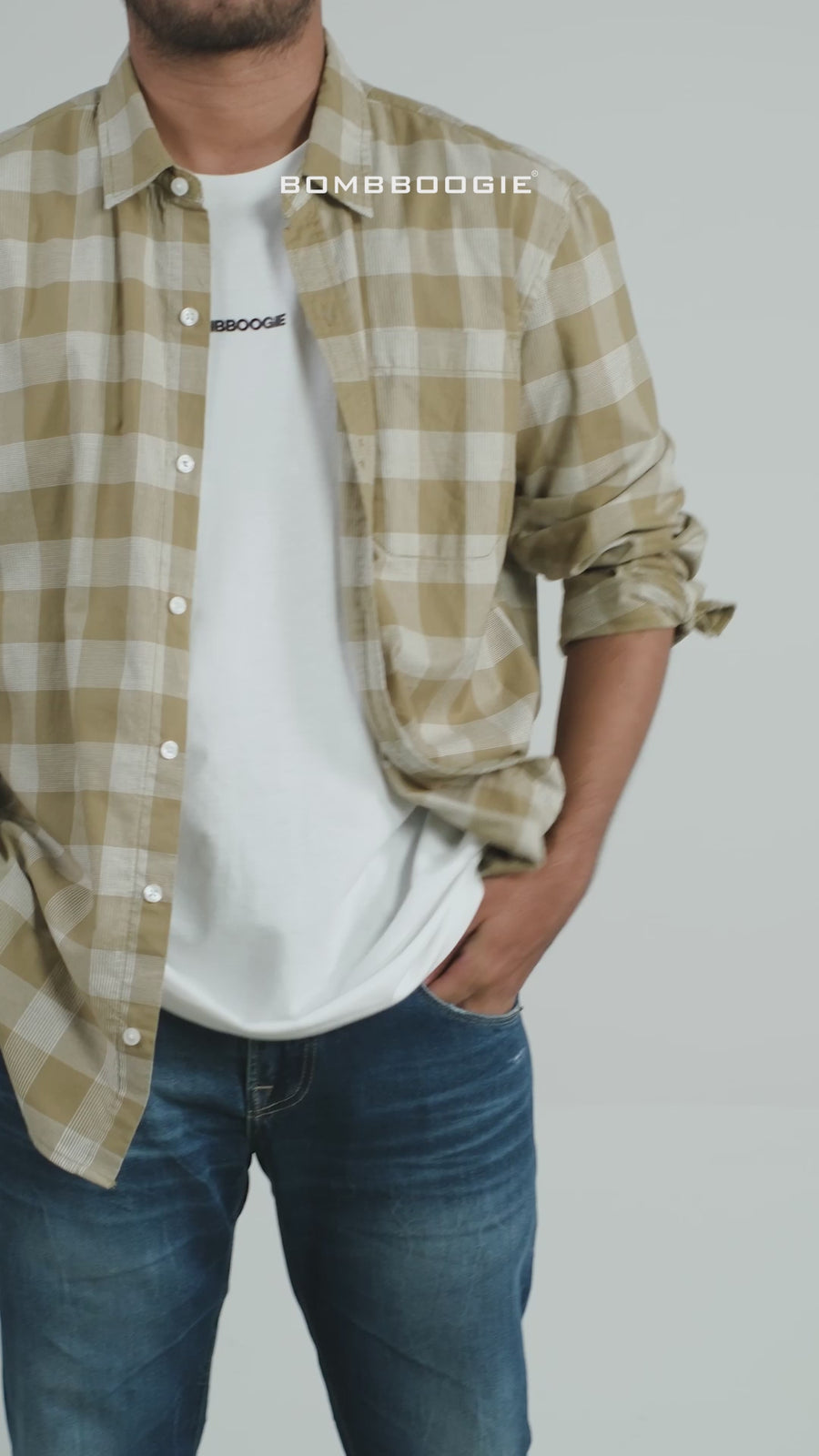 Kemeja Lengan Panjang Regular Versatile Olive