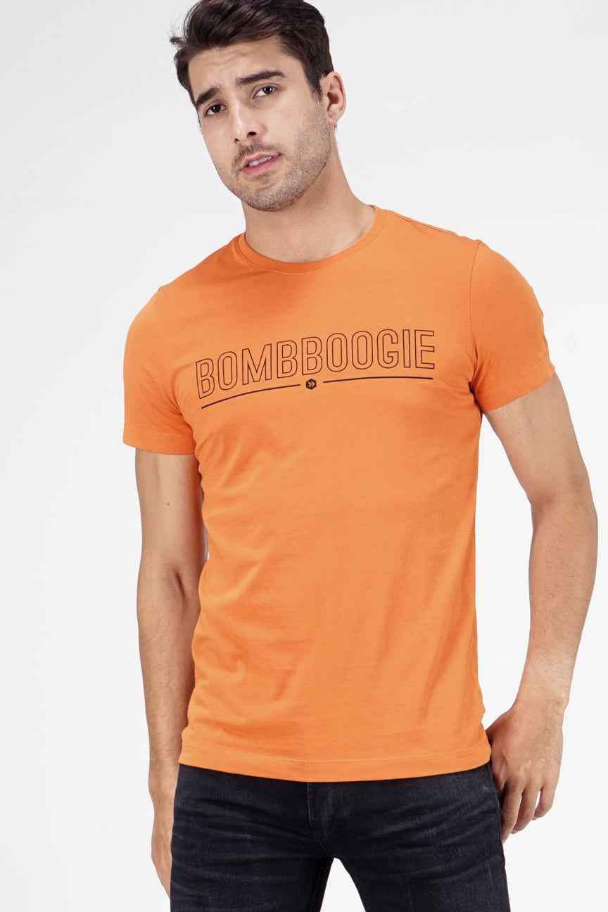 T-Shirt Lengan Pendek Franera Orange