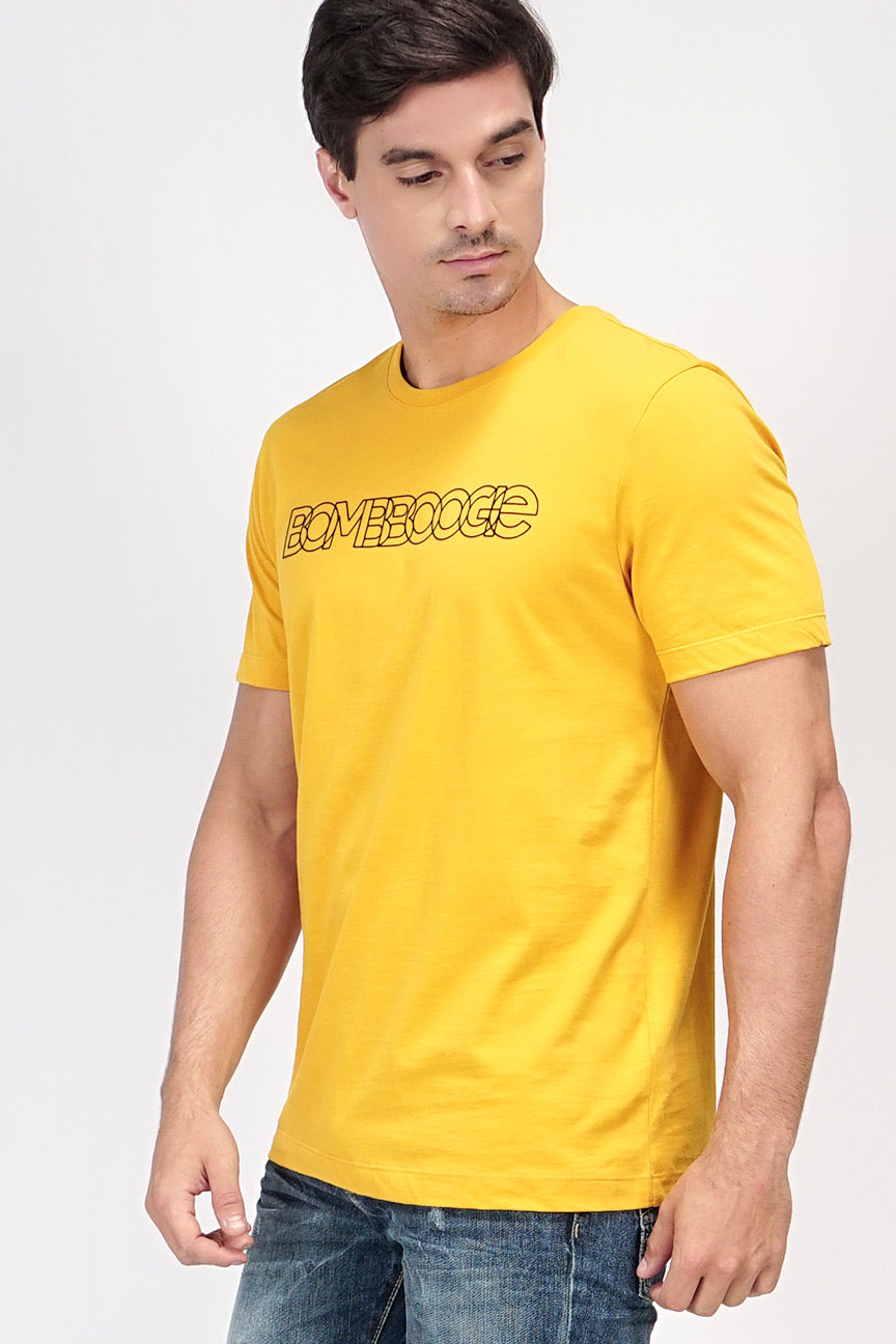 T-Shirt Lengan Pendek Snyder Mustard