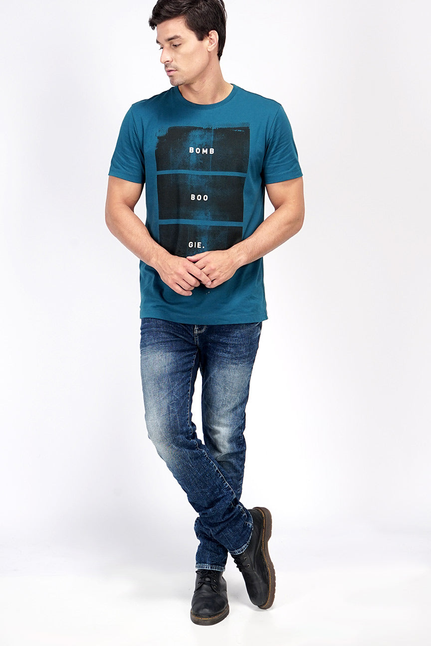 T-Shirt Lengan Pendek Goardy Blue