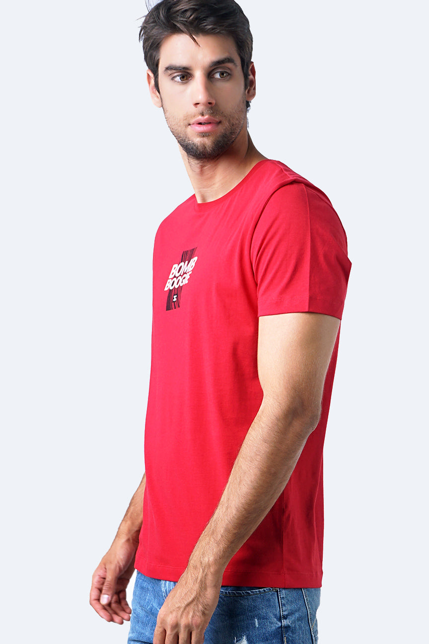 T-Shirt Lengan Pendek Corys Dark Red