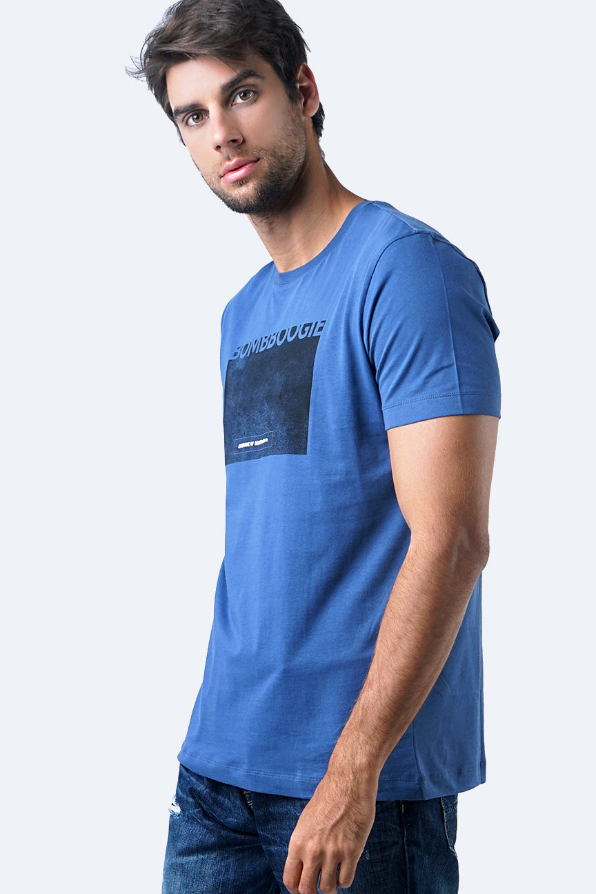 T-Shirt Lengan Pendek Greely Blue