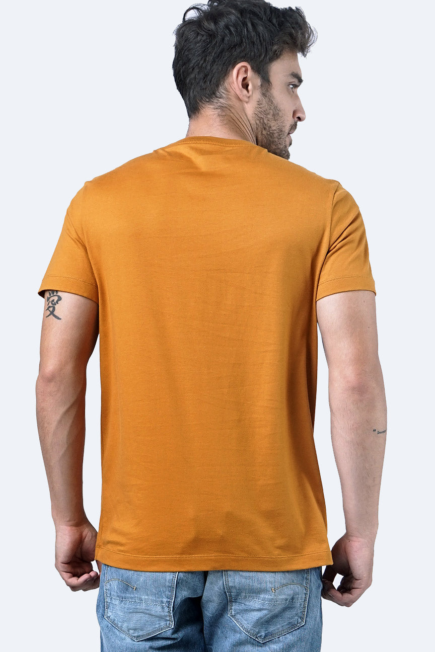 T-Shirt Lengan Pendek Beatport Dark Mustard