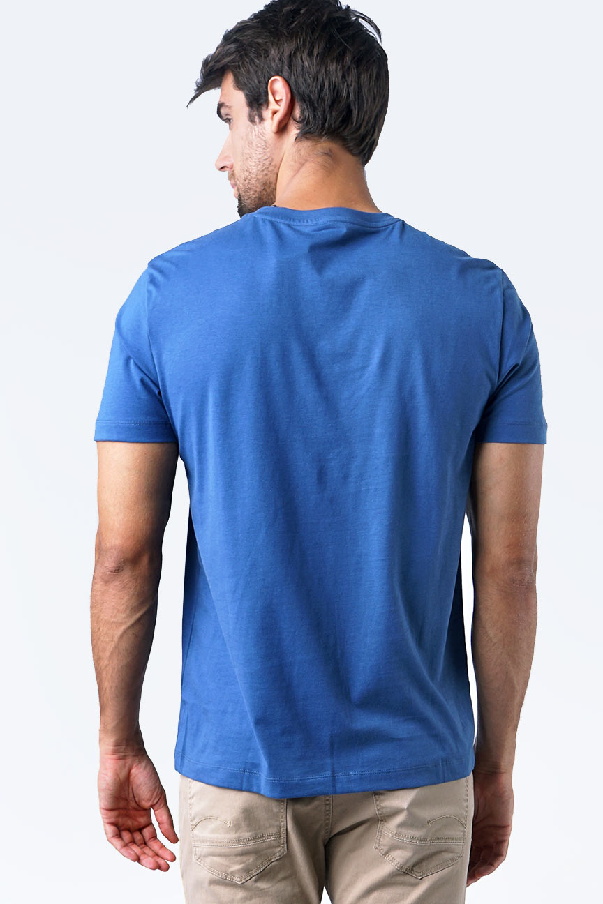T-Shirt Lengan Pendek Vlommo Blue