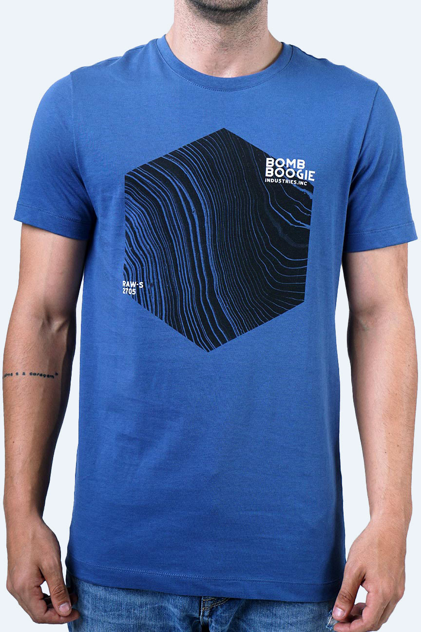 T-Shirt Lengan Pendek Traffer Blue