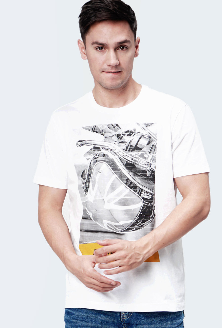 T-Shirt Lengan Pendek Luxel Offwhite