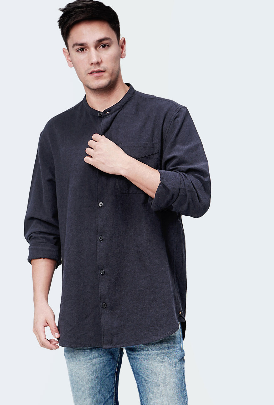 Kemeja Koko Hedley Dark Navy