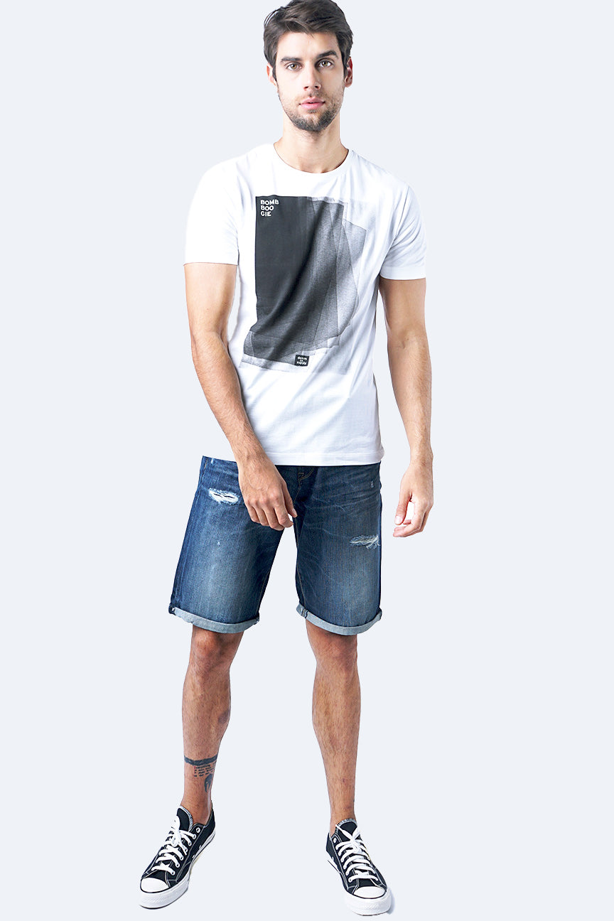T-Shirt Lengan Pendek Vermo Offwhite