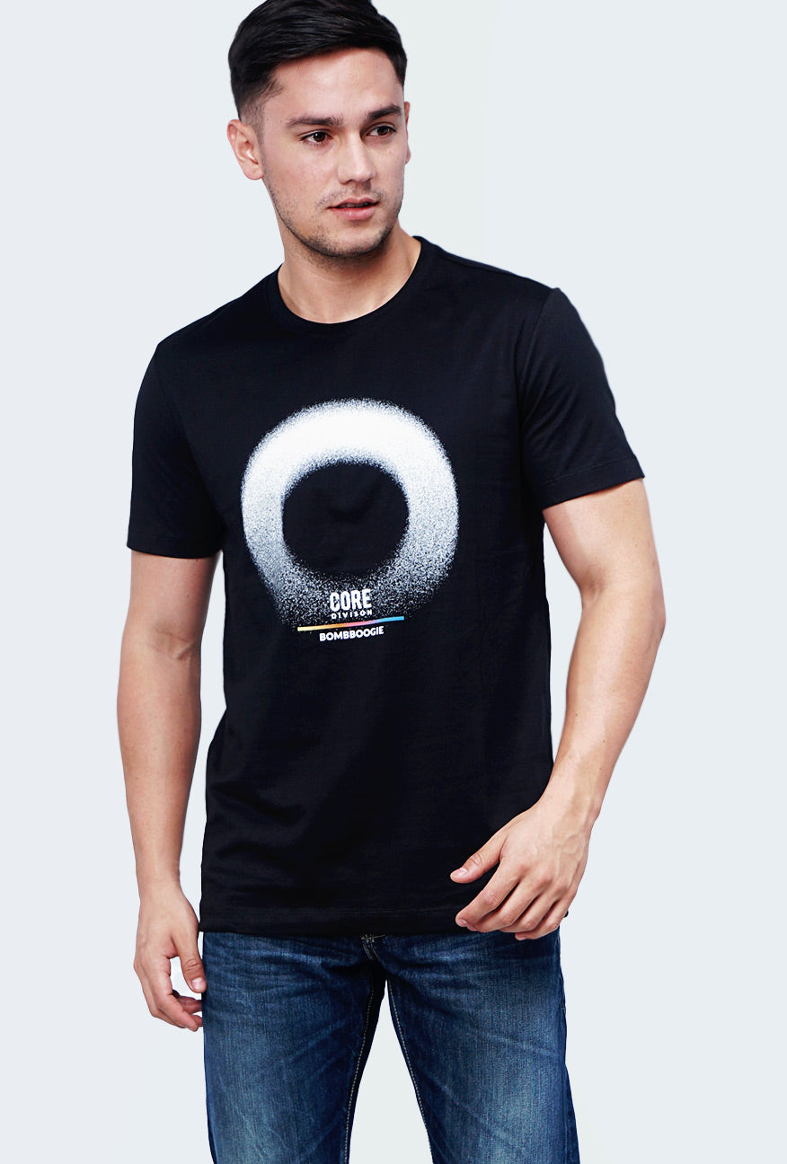 T-Shirt Lengan Pendek Neil Black