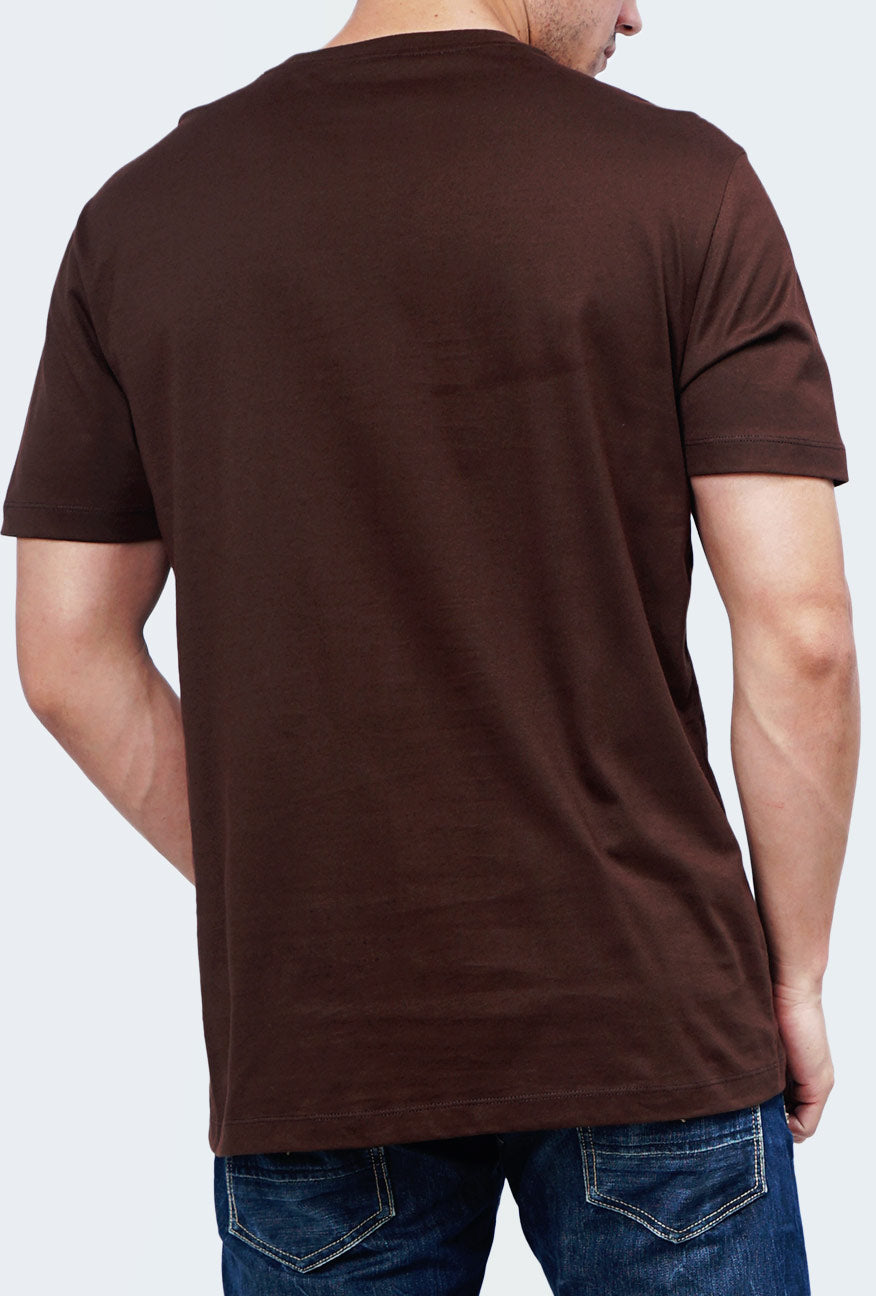 T-Shirt Lengan Pendek Clivto Brown